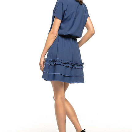Chic Belted Kimono Midi Dress for Effortless Elegance - Très Elite