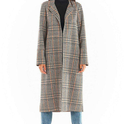 Chic Belted Overcoat with Dual Collar