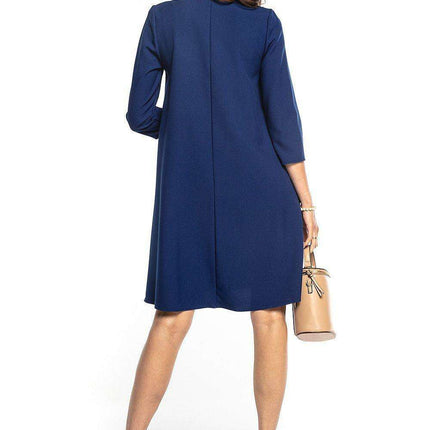 Chic Belted Trapeze Daydress with Buckle Detailing - Très Elite
