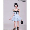 Blue slip dress / S 35-48KG