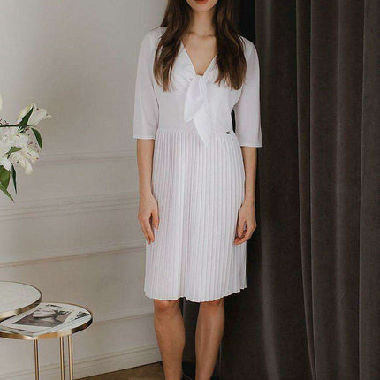 Chic Black Kimono Sleeve Midi Cocktail Dress by Lenitif - Très Elite
