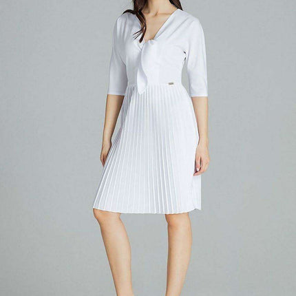 Chic Black Kimono Sleeve Midi Cocktail Dress by Lenitif - Très Elite
