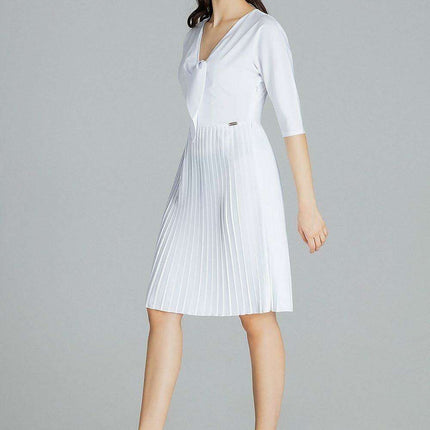 Chic Black Kimono Sleeve Midi Cocktail Dress by Lenitif - Très Elite