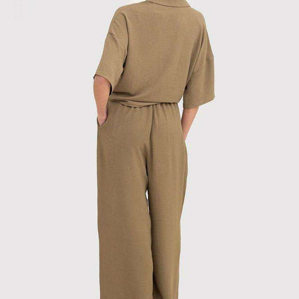 Chic Black Linen Trousers with Elastic Waistband - Très Elite