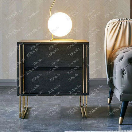 Chic Black Luxe Accent Table - Très Elite