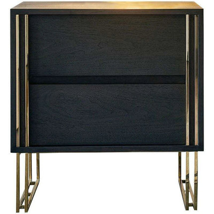 Chic Black Luxe Accent Table - Très Elite