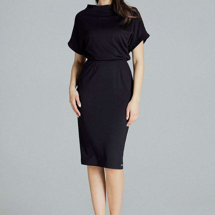 Chic Black Midi Dress for Every Occasion by Lenitif - Très Elite