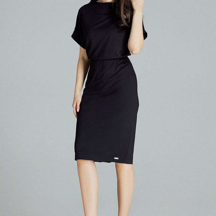 Chic Black Midi Dress for Every Occasion by Lenitif - Très Elite