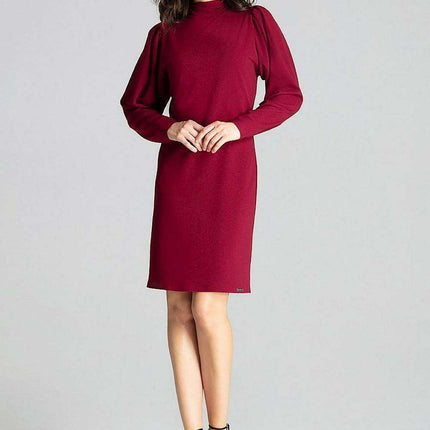 Chic Black Midi Dress with Statement Puff Sleeves - Très Elite