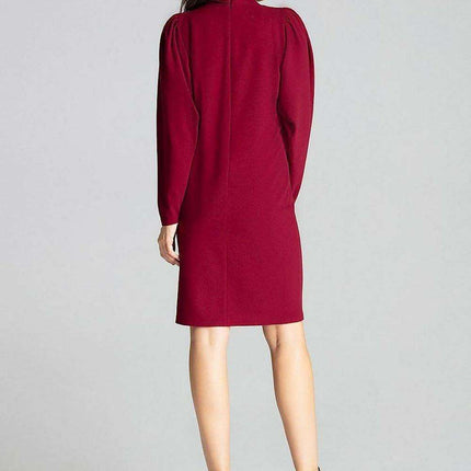 Chic Black Midi Dress with Statement Puff Sleeves - Très Elite