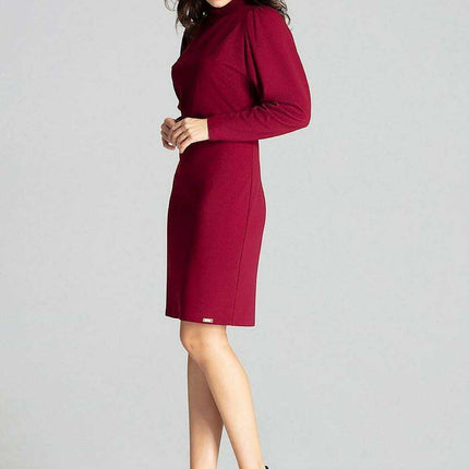 Chic Black Midi Dress with Statement Puff Sleeves - Très Elite