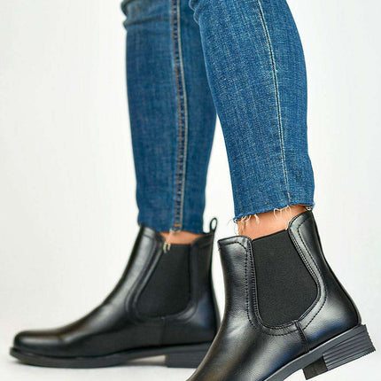 Chic Black PRIMO Women's Jodhpur Slip-On Boots