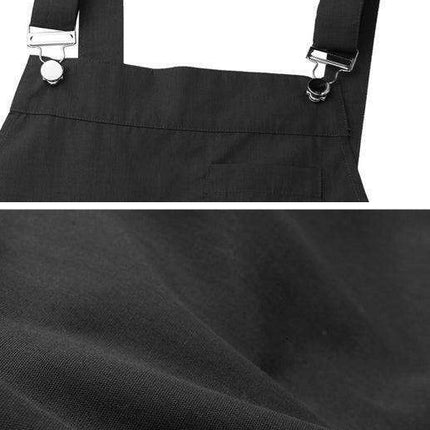 Chic Black Square Neck Suspender Skirt for Women - Très Elite