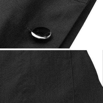 Chic Black Square Neck Suspender Skirt for Women - Très Elite