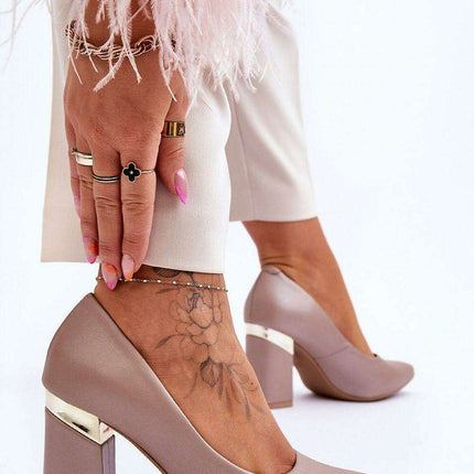 Chic Block Heel Pumps - Style 177687 - Très Elite