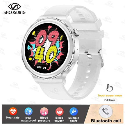 Chic Bluetooth Smartwatch for Women's Wellness with Tailored Features - Très Elite