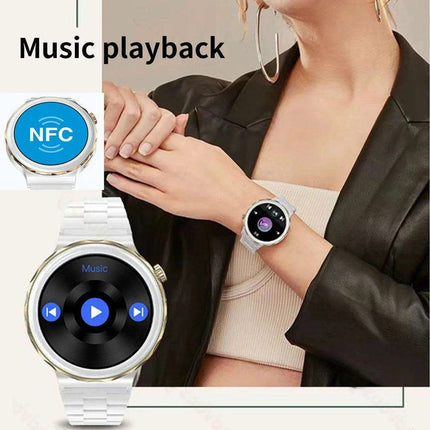 Chic Bluetooth Smartwatch for Women's Wellness with Tailored Features - Très Elite