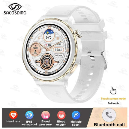 Chic Bluetooth Smartwatch for Women's Wellness with Tailored Features - Très Elite