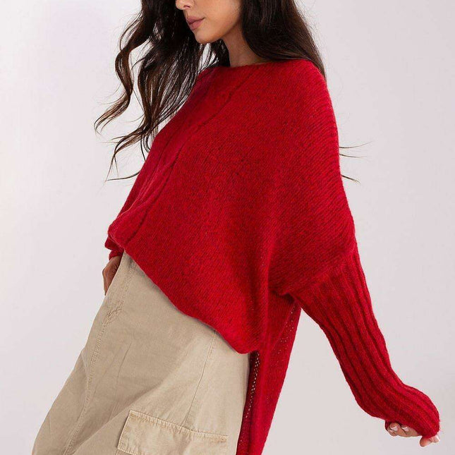 Chic Boat Neck Pullover Sweater for Women