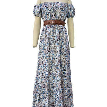 Chic Bohemian Boat Neck Dress - Trendy Women's Fashion Essential - Très Elite