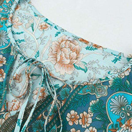 Chic Bohemian Floral Dress for Dreamy Summer Vacations - Très Elite