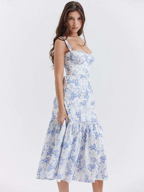 Chic Bohemian Floral Swing Dress for Women