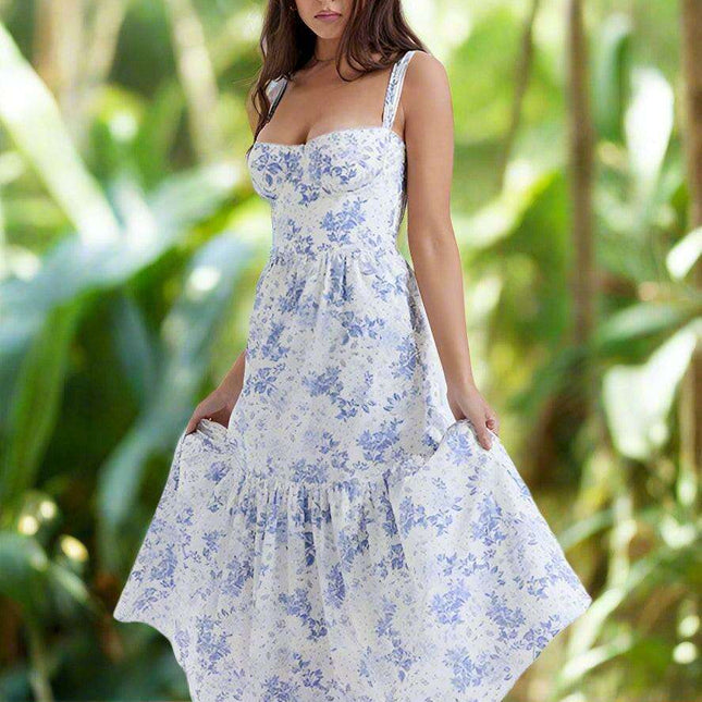 Chic Bohemian Floral Swing Dress for Women