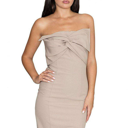Chic Bow-Detail Evening Gown - Très Elite
