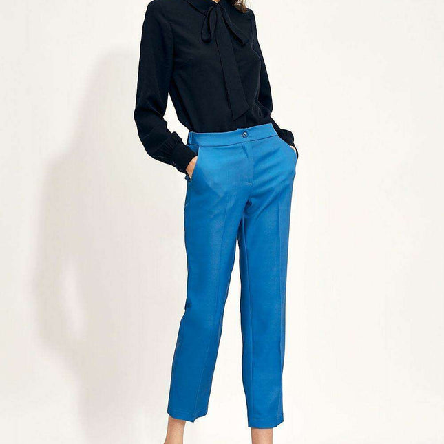 Chic Bow Embellished Blouse For Professional Elegance