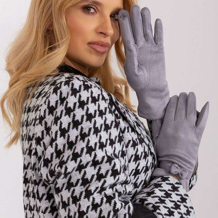 Chic Bow-Embellished Touchscreen Gloves for Modern Elegance - Très Elite