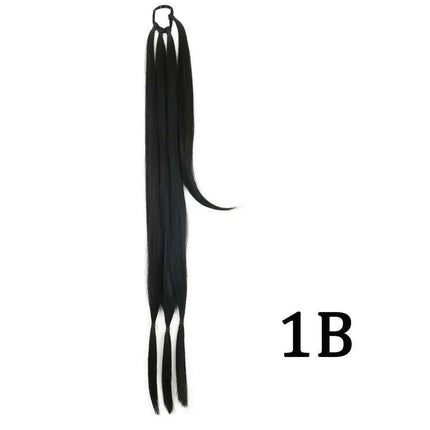 Chic Braided Ponytail Extension Set - Black & Brown Heat-Resistant Synthetic Hair Tie. chic-braided-ponytail-extension-set-black-brown-heat-resistant-synthetic-hair-tie Beauty & Personal Care›Hair Care›Hair Extensions & Wigs›Hairpieces