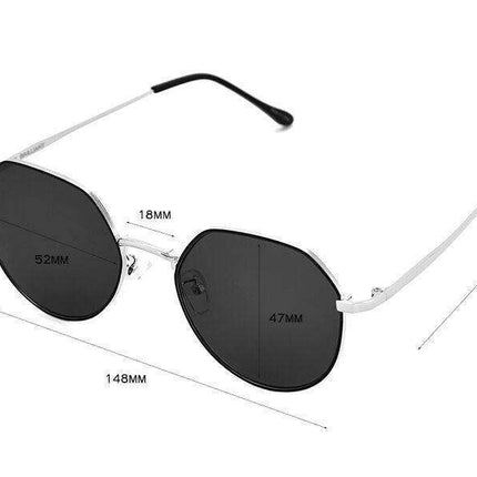 Chic Brown Sunglasses with Metal Frame - UV400 Protection and Stylish Design - Très Elite