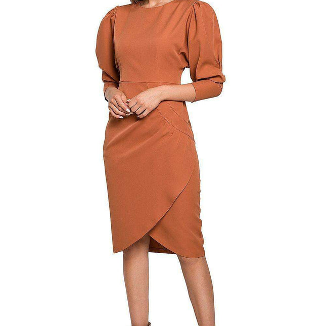 Chic Buffet Sleeve Daydress with Stylish Details