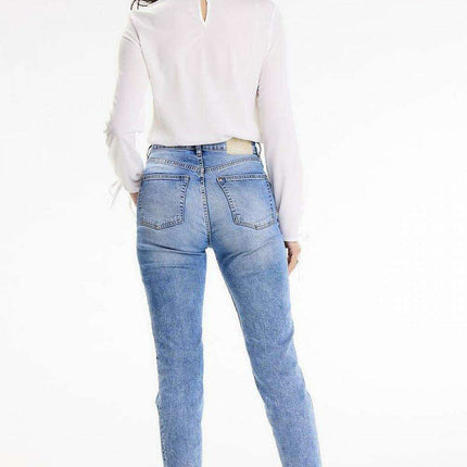 Chic Button-Back Blouse with Tied Sleeves - Très Elite