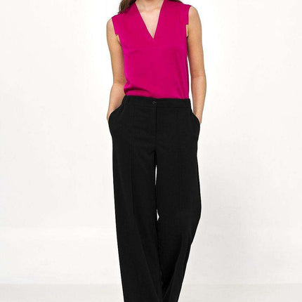 Chic Caramel High Rise Women Trousers Elegant Style - Très Elite