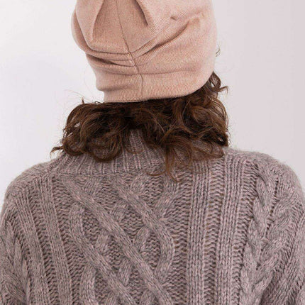Chic Cashmere Beanie with Sparkling Rhinestone Accents - Très Elite