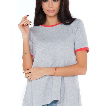Chic Casual Short Sleeve Tunic Blouse - Très Elite
