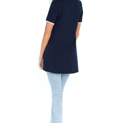 Chic Casual Short Sleeve Tunic Blouse - Très Elite