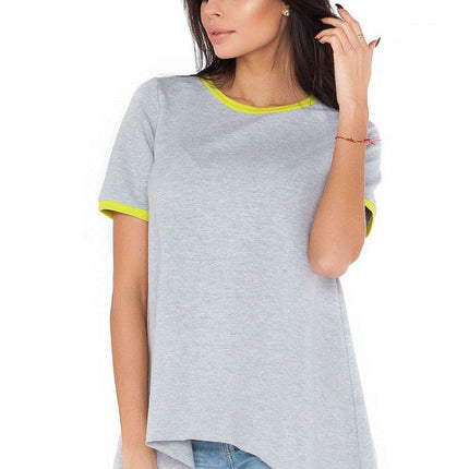 Chic Casual Short Sleeve Tunic Blouse - Très Elite