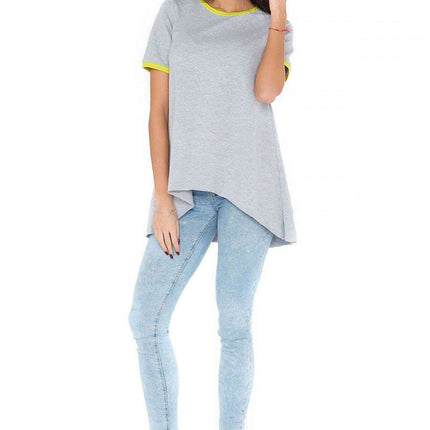 Chic Casual Short Sleeve Tunic Blouse - Très Elite