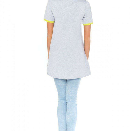 Chic Casual Short Sleeve Tunic Blouse - Très Elite