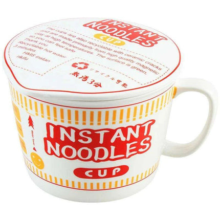 Chic Ceramic Bowls with Lids - Ideal for Noodles, Salads, and Trendy Bento Lunches - Très Elite