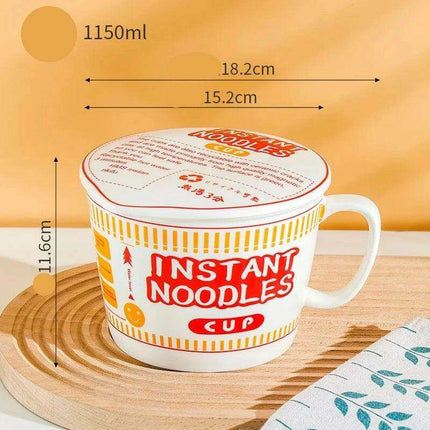 Chic Ceramic Bowls with Lids - Ideal for Noodles, Salads, and Trendy Bento Lunches- Très Elite- Très Elite