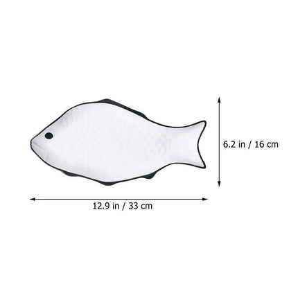 Chic Ceramic Fish-Shaped Steamer Tray: Elevate Your Healthy Cooking Game - Très Elite