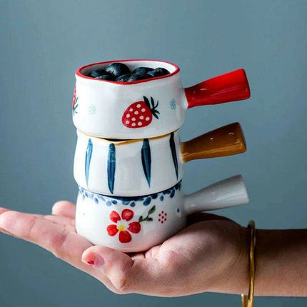 Chic Ceramic Milk and Coffee Mug Set - A Stylish Kitchen Essential - Très Elite