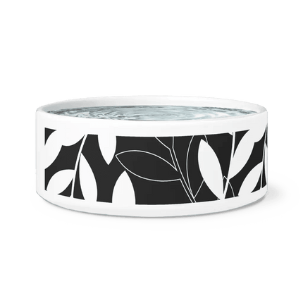 Chic Ceramic Pet Bowl with Adorable Paw Print Accent