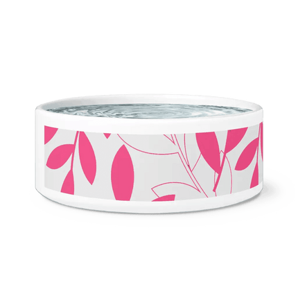 Chic Ceramic Pet Bowl with Adorable Paw Print Accent