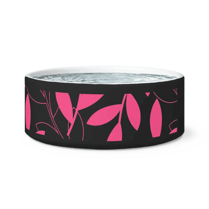 Chic Ceramic Pet Bowl with Adorable Paw Print Accent