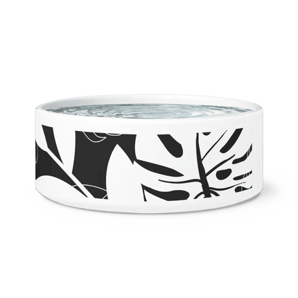 Chic Ceramic Pet Bowl with Adorable Paw Print Accent