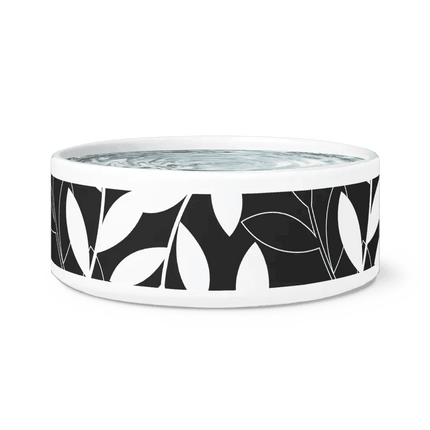 Chic Ceramic Pet Bowl with Adorable Paw Print Accent